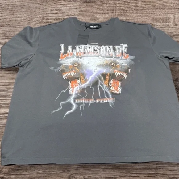 HOMME + FEMME Graphic Black T-Shirt Men’s Size 2XL - Picture 1 of 8